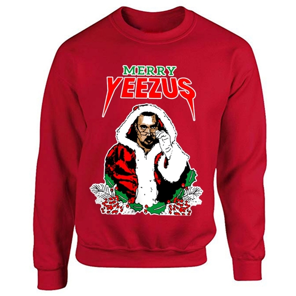 yeezy ugly christmas sweater
